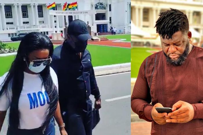 Nana Ama McBrown and Bulldog