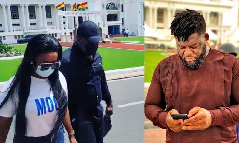 Nana Ama McBrown and Bulldog