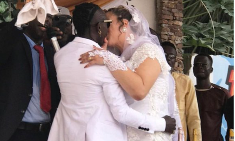 Patapaa and wife