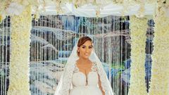 Juliet Ibrahim in wedding gown