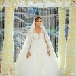 Juliet Ibrahim in wedding gown
