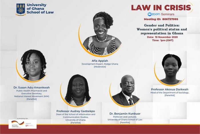 UG law in crisis panel calls for urgent need to address female underrepresentation in politics