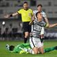 South Korea's Kim Shin-wook (C) opened the scoring in the 14th minute