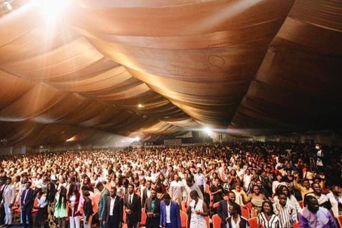 A shot from Christ Embassy's "Pneumatica Night" in Accra