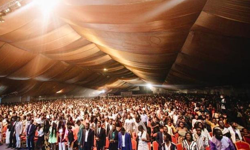 A shot from Christ Embassy's "Pneumatica Night" in Accra