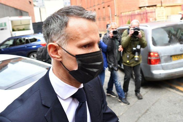 Wales manager and former Manchester United star Ryan Giggs leaves Manchester Magistrates' Court
