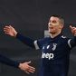 Juventus forward Cristiano Ronaldo (R) scored his 15th goal this season.