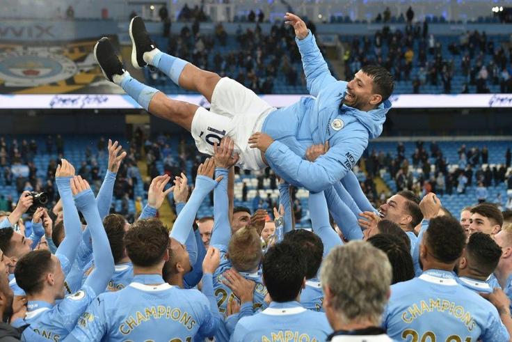 Sergio Aguero scored 260 goals for Man City, winning five Premier League titles