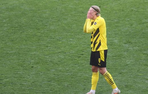 Erling Braut Haaland and Borussia Dortmund could miss out on Champions League football next season after Saturday's defeat to Eintracht Frankfurt
