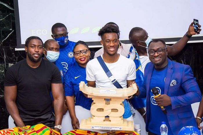 Callum Hudson-Odoi meets Chelsea fans in Ghana