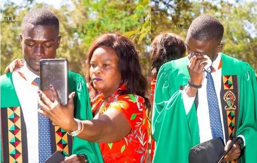 “I just came to say thank you papa” – Man dedicates university degree to late dad
