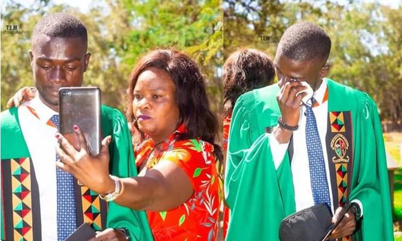 “I just came to say thank you papa” – Man dedicates university degree to late dad