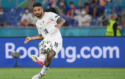 Napoli captain Lorenzo Insigne has scored nine goals in 42 games for Italy
