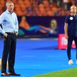 Stuart Baxter (L) watches South Africa playing Nigeria in a 2019 Africa Cup of Nations quarter-final in Egypt.