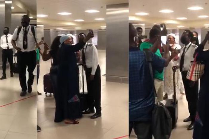 Passengers applaud Ghanaian female pilot for landing safely with them amid storm