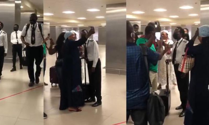 Passengers applaud Ghanaian female pilot for landing safely with them amid storm