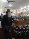 Anas at burial ceremony of Kweku Baako's mother