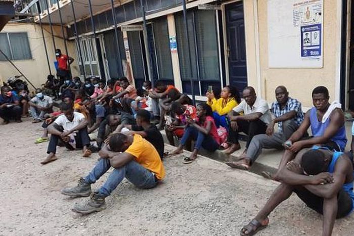 Arrested for not wearing nose mask