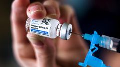 A vial of the Johnson & Johnson COVID-19 vaccine.