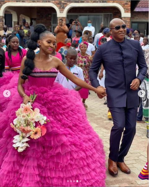 Rebotile Malomane and her husband