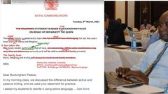 Kenyan teacher finds errors in Buckingham Palace’s statement on Harry & Meghan
