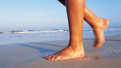 Walking barefoot