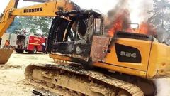 25 excavators burned by anti-galamsey taskforce