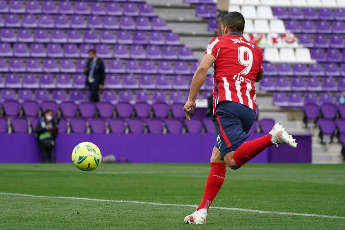 Payback: Luis Suarez scored the winer that ensured Atletico Madrid won La Liga and then thanked his new club and offered veiled criticism of hid old one, Barcelona