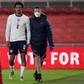 England defender Trent Alexander-Arnold leaves the pitch injured