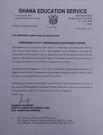 Memo from Ghana Education Service (GES)