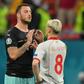 Marko Arnautovic (L) has been given a one-game ban by UEFA and will not play for Austria against the Netherlands on Thursday