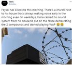 Angry man puts sound system on church’s fence wall and directs loud music into the house of God