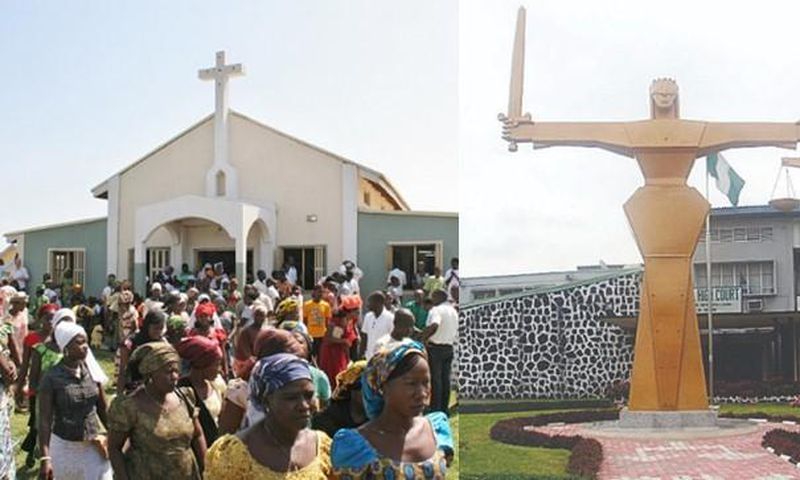 Man sues church over a piece of land and wins, returns to the same church to do thanksgiving