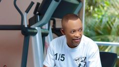 Fadda Dickson in the gym
