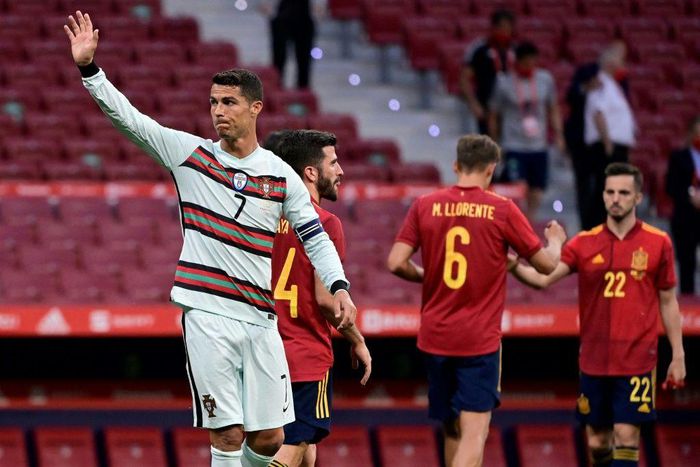 Portugal forward Cristiano Ronaldo drew a blank against Spain