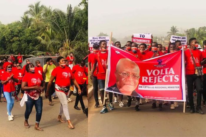 “He is very stingy” – Volta NPP protests against Dr. Letsa’s re-nomination as regional minister