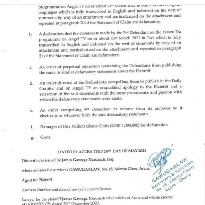 Xandy Kamel sued for defamation
