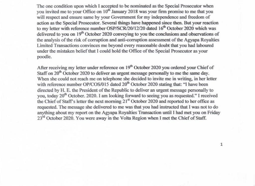 Martin Amidu has resigned as Special Prosecutor