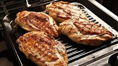 Grilled chicken breasts