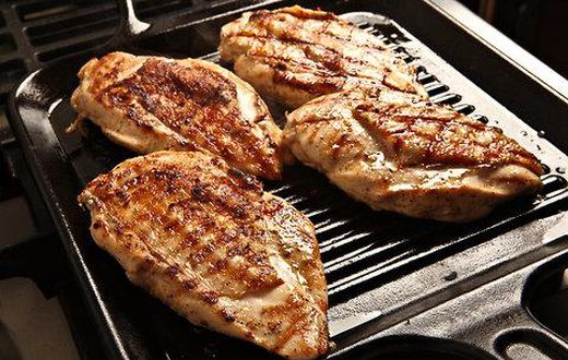 Grilled chicken breasts