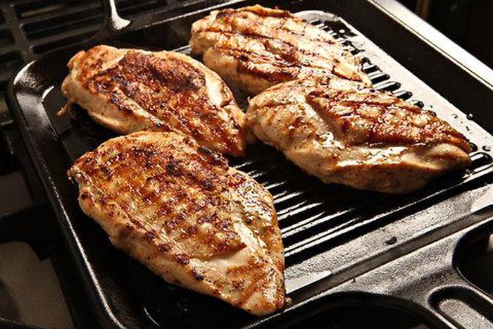 Grilled chicken breasts
