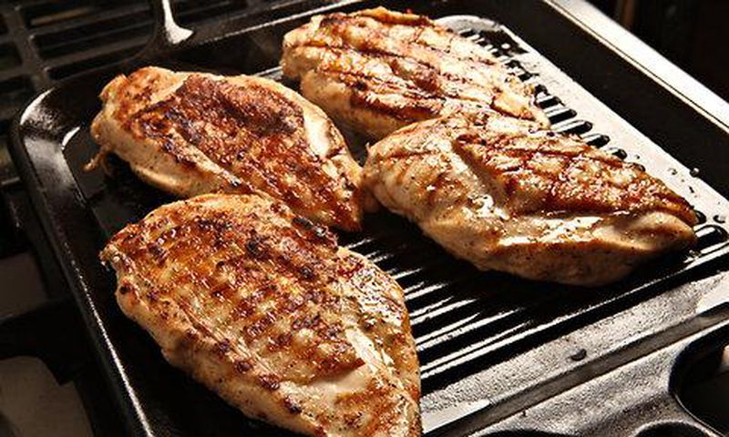 Grilled chicken breasts