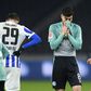 Schalke midfielder Suat Serdar reacts after their latest defeat left his club 30 matches without a win - one game short of the league record