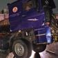 Fully loaded cargo truck skids off  Kwame Nkrumah Interchange flyover