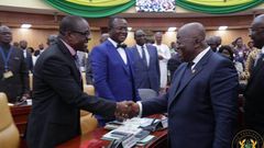 Nana Addo with Alban Bagbin