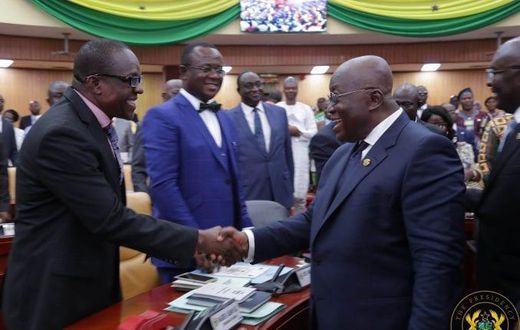 Nana Addo with Alban Bagbin