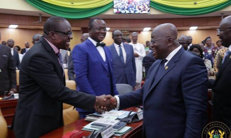 Nana Addo with Alban Bagbin