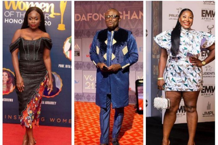 Claudia Lumor, Borla Ray and Gloria Sarfo