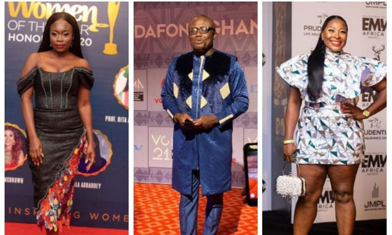 Claudia Lumor, Borla Ray and Gloria Sarfo