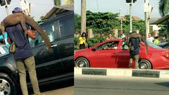 Man causes a stir as he is seen selling live crocodile in traffic